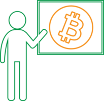 Bitcoin ikon tecken symbol design png