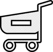 Shopping cart trolley icon sign design png