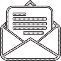 diseño de símbolo de signo de icono de correo electrónico y correo png