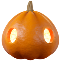 Halloween-Kürbis mit Augengeistergesicht png