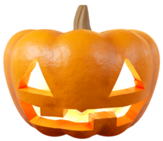 zucca di Halloween con la faccia del fantasma dell'occhio png