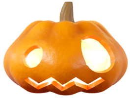 halloween pompoen met oog spookgezicht png