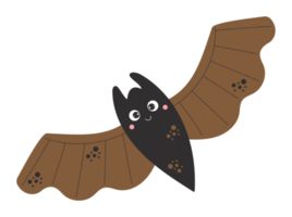 morcego bonito da etiqueta. dia das Bruxas png
