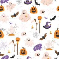 Seamless pattern Halloween png