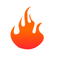 illustration d'icône de feu png