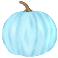 aquarela de abóbora azul pastel png