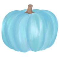 aquarela de abóbora azul pastel png