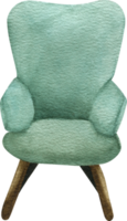 Watercolor armchair png. png