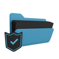 Folder Security 3D Illustration png