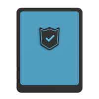 Tab Security 3D Illustration png