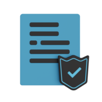 File Security 3D Illustration png