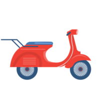 diseño de scooters rojos png