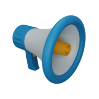 3d rendering announcement or megaphone isolated useful for business, company and finance design png