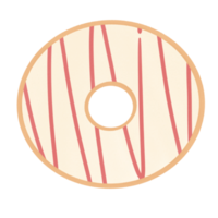 Strawberry vanilla donut png