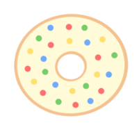 beignet mignon arc-en-ciel png