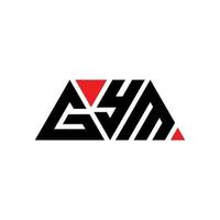 diseño de logotipo de letra de triángulo de gimnasio con forma de triángulo. monograma de diseño de logotipo de triángulo de gimnasio. plantilla de logotipo de vector de triángulo de gimnasio con color rojo. logotipo triangular de gimnasio logotipo simple, elegante y lujoso. gimnasia