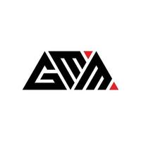 GMM triangle letter logo design with triangle shape. GMM triangle logo design monogram. GMM triangle vector logo template with red color. GMM triangular logo Simple, Elegant, and Luxurious Logo. GMM