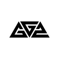 Diseño de logotipo de letra triangular ggz con forma de triángulo. monograma de diseño del logotipo del triángulo ggz. plantilla de logotipo de vector de triángulo ggz con color rojo. logotipo triangular ggz logotipo simple, elegante y lujoso. ggz