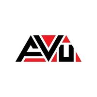 diseño de logotipo de letra triangular fvu con forma de triángulo. monograma de diseño del logotipo del triángulo fvu. plantilla de logotipo de vector de triángulo fvu con color rojo. logotipo triangular fvu logotipo simple, elegante y lujoso. fvu