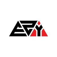 EZY triangle letter logo design with triangle shape. EZY triangle logo design monogram. EZY triangle vector logo template with red color. EZY triangular logo Simple, Elegant, and Luxurious Logo. EZY