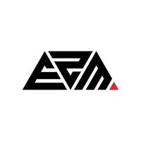 EZM triangle letter logo design with triangle shape. EZM triangle logo design monogram. EZM triangle vector logo template with red color. EZM triangular logo Simple, Elegant, and Luxurious Logo. EZM