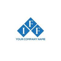IFF letter logo design on WHITE background. IFF creative initials letter logo concept. IFF letter design. vector