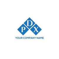 PDX letter logo design on WHITE background. PDX creative initials letter logo concept. PDX letter design. vector