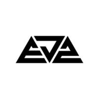 EJZ triangle letter logo design with triangle shape. EJZ triangle logo design monogram. EJZ triangle vector logo template with red color. EJZ triangular logo Simple, Elegant, and Luxurious Logo. EJZ