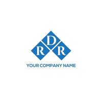 RDR letter logo design on WHITE background. RDR creative initials letter logo concept. RDR letter design. vector