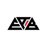 diseño de logotipo de letra de triángulo eab con forma de triángulo. monograma de diseño del logotipo del triángulo eab. plantilla de logotipo de vector de triángulo eab con color rojo. logotipo triangular eab logotipo simple, elegante y lujoso. eab