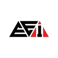 EEI triangle letter logo design with triangle shape. EEI triangle logo design monogram. EEI triangle vector logo template with red color. EEI triangular logo Simple, Elegant, and Luxurious Logo. EEI