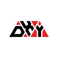 diseño de logotipo de letra de triángulo dxy con forma de triángulo. monograma de diseño de logotipo de triángulo dxy. plantilla de logotipo de vector de triángulo dxy con color rojo. logotipo triangular dxy logotipo simple, elegante y lujoso. dxy