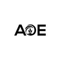 AOE creative initials letter logo concept. AOE letter design.AOE letter logo design on WHITE background. AOE creative initials letter logo concept. AOE letter design. vector