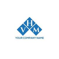 diseño de logotipo de letra vhm sobre fondo blanco. concepto de logotipo de letra de iniciales creativas vhm. diseño de letras vhm. vector