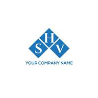 SHV letter logo design on WHITE background. SHV creative initials letter logo concept. SHV letter design. vector