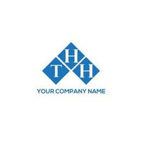 diseño del logotipo de la letra thh sobre fondo blanco. concepto de logotipo de letra de iniciales creativas thh. diseño de letra thh. vector