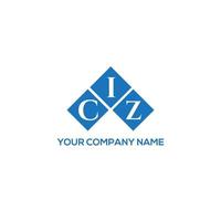 CIZ letter logo design on WHITE background. CIZ creative initials letter logo concept. CIZ letter design. vector