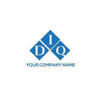 DIQ letter logo design on WHITE background. DIQ creative initials letter logo concept. DIQ letter design. vector