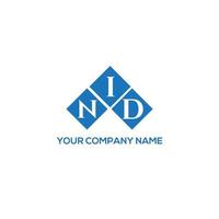 NID letter logo design on WHITE background. NID creative initials letter logo concept. NID letter design. vector