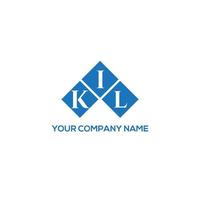 KIL letter logo design on WHITE background. KIL creative initials letter logo concept. KIL letter design. vector