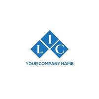 LIC letter logo design on WHITE background. LIC creative initials letter logo concept. LIC letter design. vector