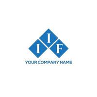 IIF letter logo design on WHITE background. IIF creative initials letter logo concept. IIF letter design. vector