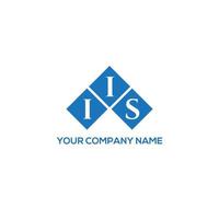 IIS letter logo design on WHITE background. IIS creative initials letter logo concept. IIS letter design. vector