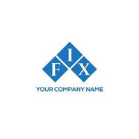 FIX letter logo design on WHITE background. FIX creative initials letter logo concept. FIX letter design. vector