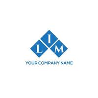 LIM letter logo design on WHITE background. LIM creative initials letter logo concept. LIM letter design. vector