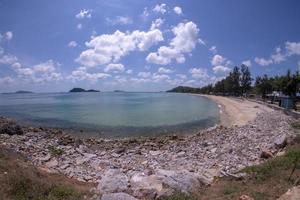Rocks, beaches and emerald sea at Sairee Beach, Chumphon Province photo