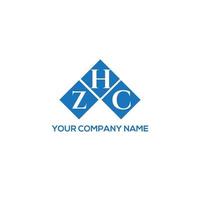 ZHC letter logo design on WHITE background. ZHC creative initials letter logo concept. ZHC letter design. vector