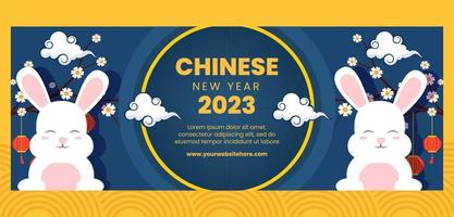 feliz año nuevo chino plantilla de portada dibujado a mano ilustración plana de dibujos animados