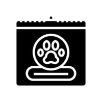 world animal day glyph icon vector illustration