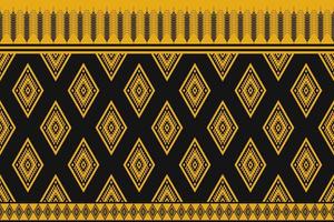 Ethnic abstract yellow pattern art. Seamless pattern in tribal, folk embroidery, and Mexican style. Geometric striped. Design for background, wallpaper, vector illustration, fabric, clothing, carpet